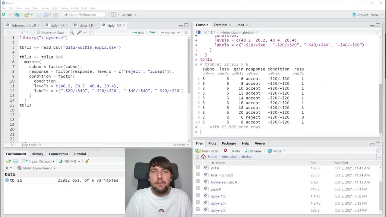 MSc Statistics Lecture 2 Dplyr Part 4