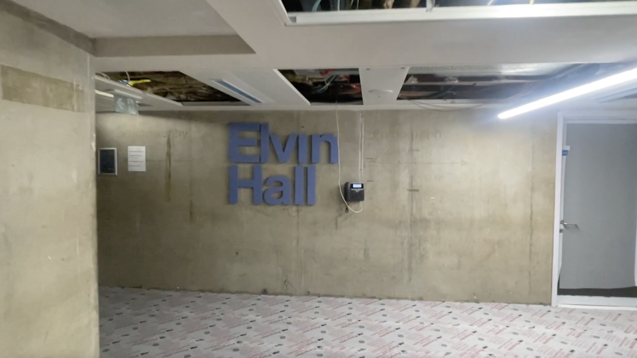 - Walking from the Student Centre to Elvin Hall