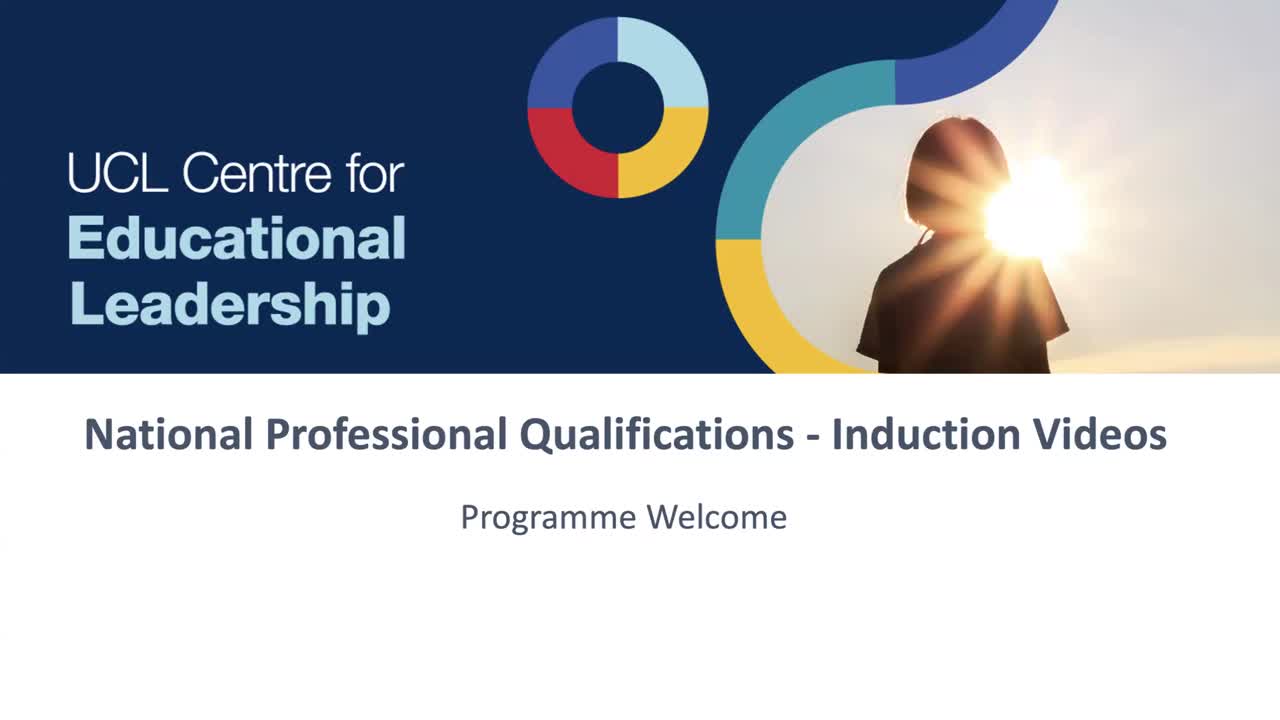- NPQ Induction 1 - Welcome