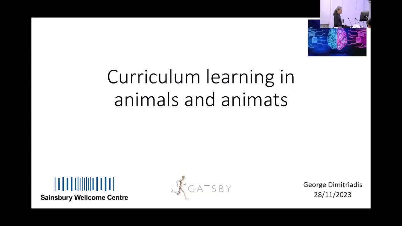 - George Dimitriadis - Curriculum learning in animals and animats ...
