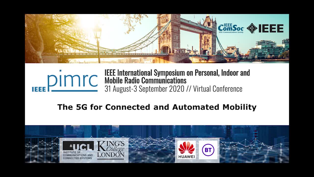 5G for Connected and Automated Mobility - PIMRC 2020