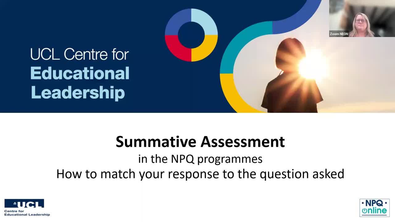 - Summative Assessment - How to match your response to a question in ...