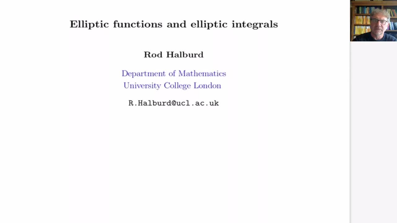 - Elliptic Functions 1.1