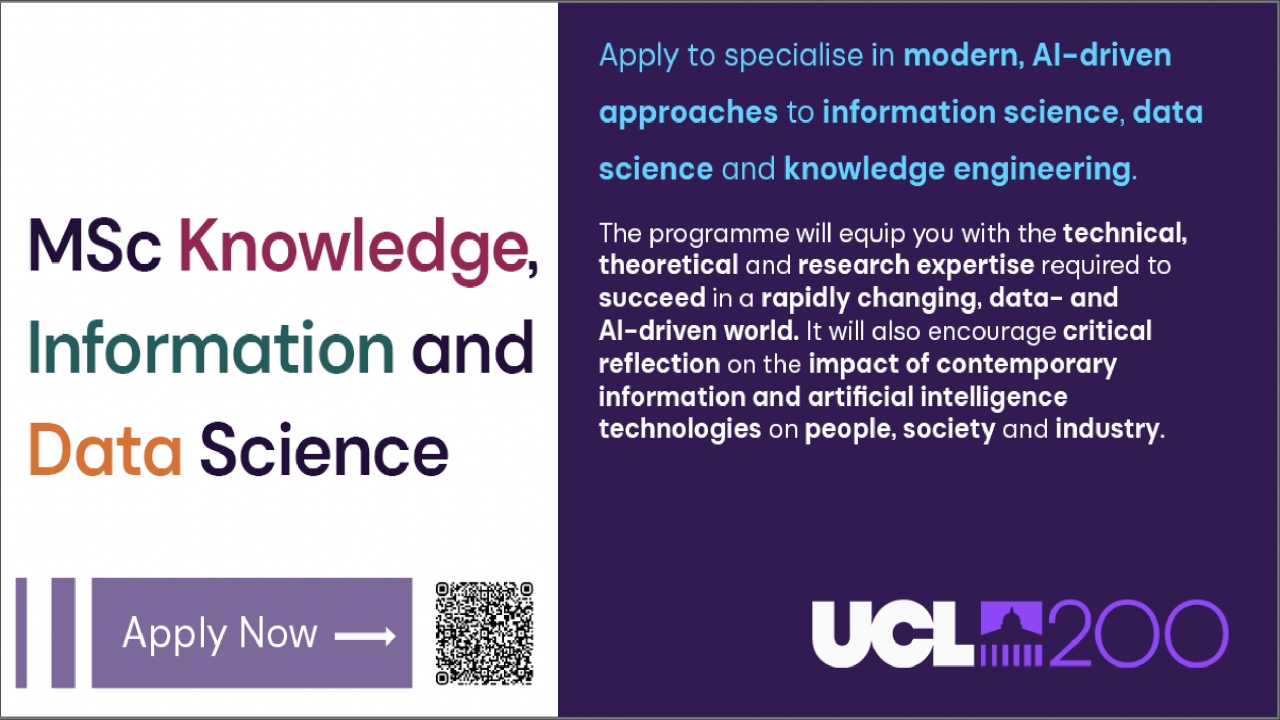 - MSc Knowledge, Information and Data Science - Programme Introduction