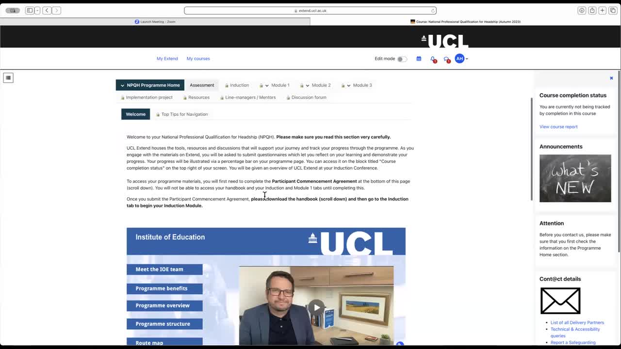 - UCL Extend navigation