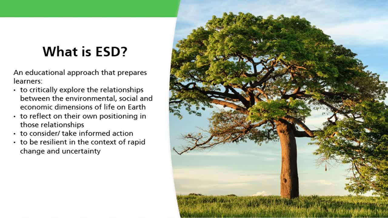  MODULE Education for Sustainable Development Perspectives from