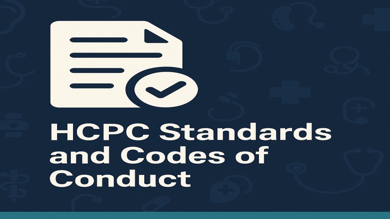 - HCPC Standards and Codes of Conduct